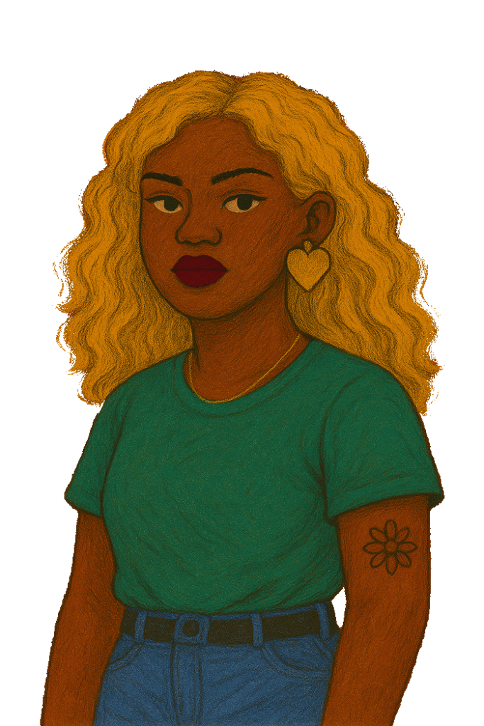 Drawing of a woman named Aurora